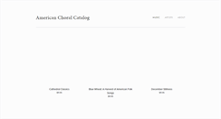 Desktop Screenshot of americanchoral.com